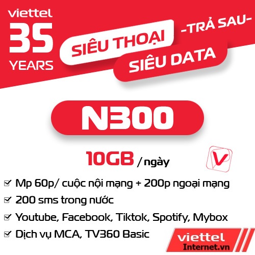 Gói Cước N300 Viettel