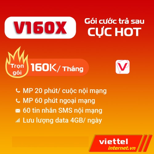 Gói cước V160X Viettel