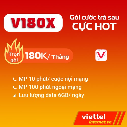 Gói cước V180X Viettel