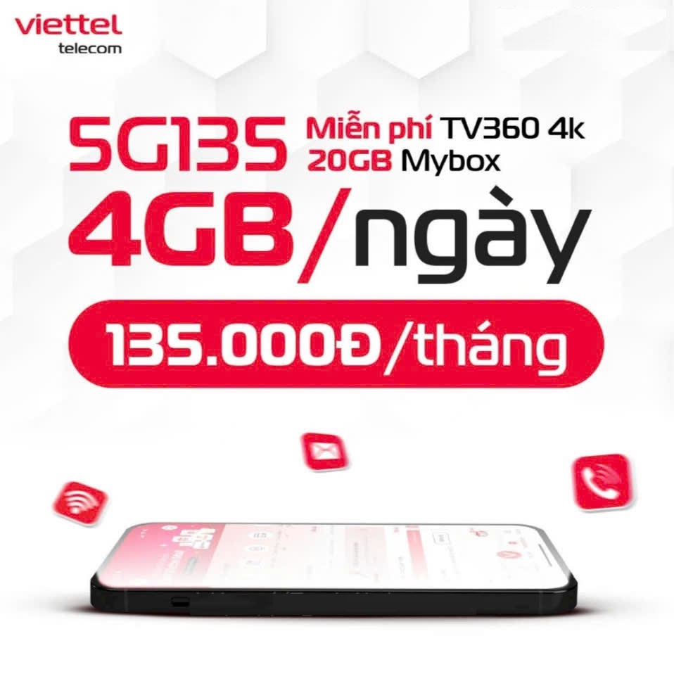 Gói Cước 5G135 Viettel